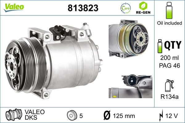 VALEO 813823 Compressor, air conditioning