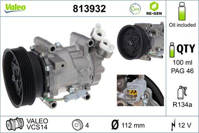 Compressor, air conditioning VALEO 813932