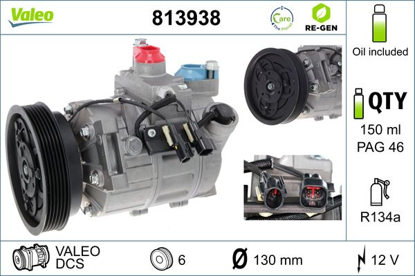 VALEO 813938 Compressor, air conditioning