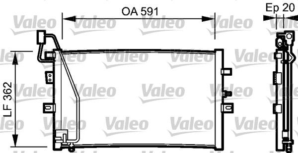 VALEO 814000 Condenser, air conditioning