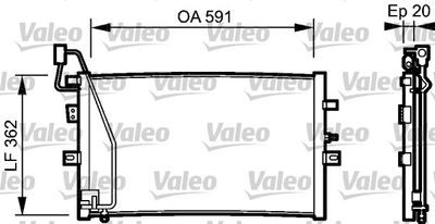 Condenser, air conditioning VALEO 814000
