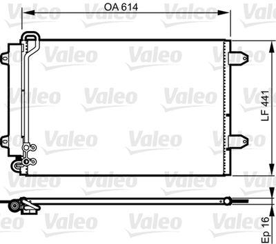 Condenser, air conditioning VALEO 814002