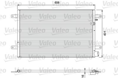 Condenser, air conditioning VALEO 814004