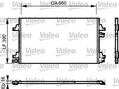 Condenser, air conditioning VALEO 814006