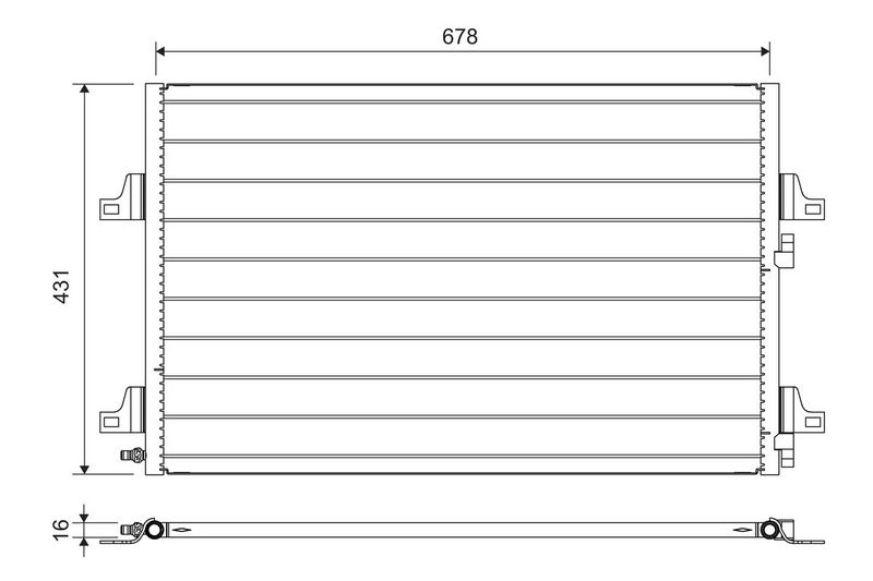 VALEO 814007 Condenser, air conditioning