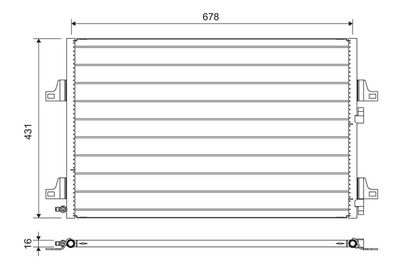Condenser, air conditioning VALEO 814007
