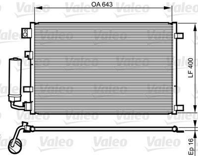 Condenser, air conditioning VALEO 814008