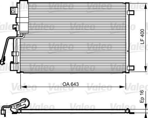 VALEO 814009 Condenser, air conditioning