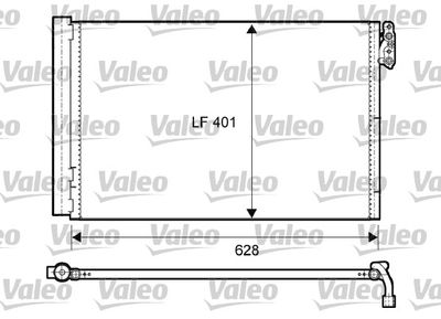 Condenser, air conditioning VALEO 814011