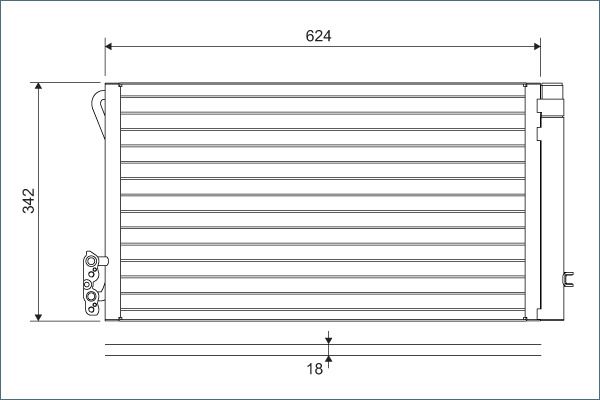 VALEO 814012 Condenser, air conditioning
