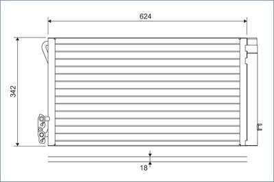 Condenser, air conditioning VALEO 814012