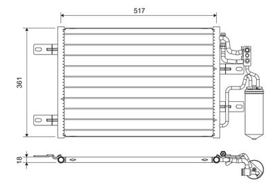 Condenser, air conditioning VALEO 814014