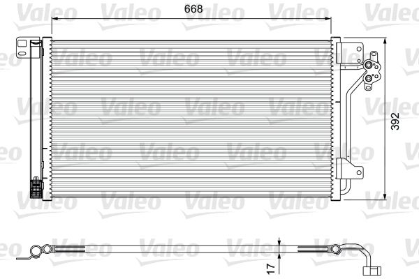 VALEO 814015 Condenser, air conditioning