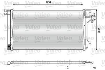 Condenser, air conditioning VALEO 814015