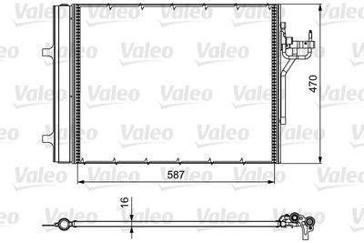 Condenser, air conditioning VALEO 814017