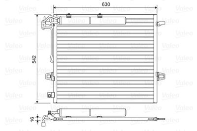 Condenser, air conditioning VALEO 814025