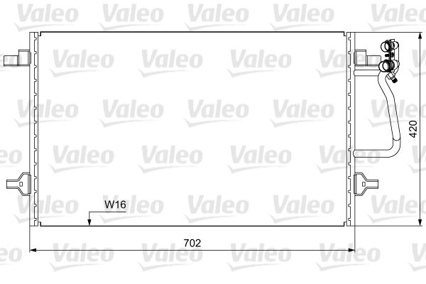 VALEO 814030 Condenser, air conditioning
