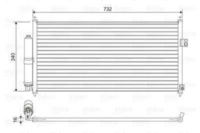 Condenser, air conditioning VALEO 814032