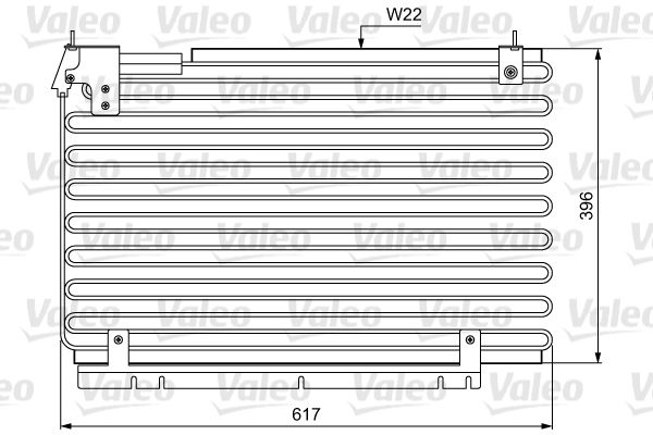 VALEO 814034 Condenser, air conditioning