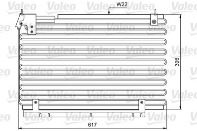 Condenser, air conditioning VALEO 814034