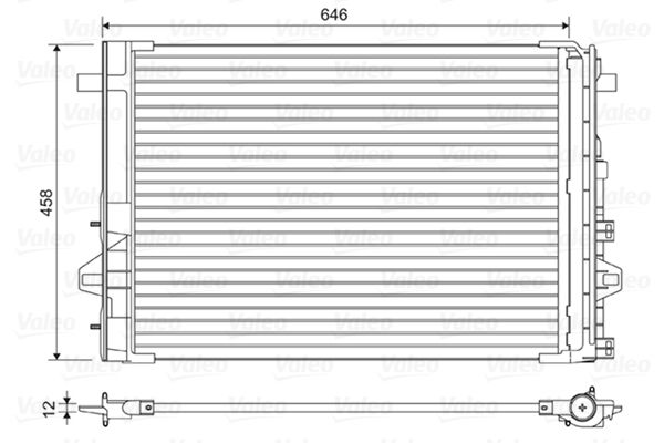 VALEO 814035 Condenser, air conditioning