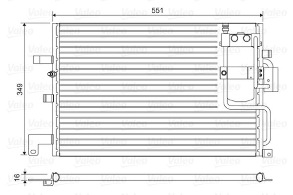 VALEO 814036 Condenser, air conditioning