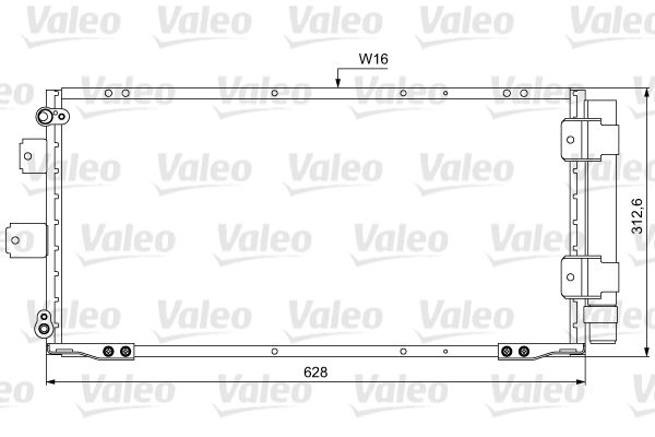 VALEO 814037 Condenser, air conditioning