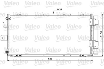 Condenser, air conditioning VALEO 814037