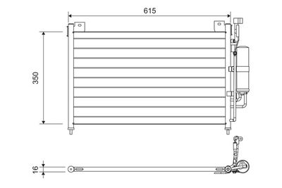 Condenser, air conditioning VALEO 814038