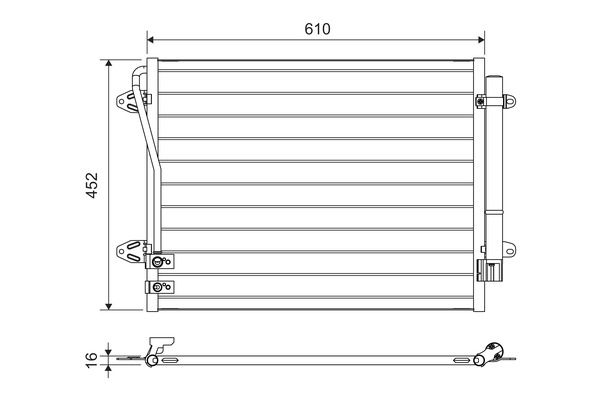 VALEO 814039 Condenser, air conditioning