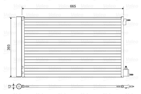 VALEO 814042 Condenser, air conditioning