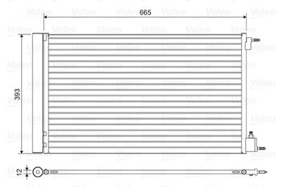Condenser, air conditioning VALEO 814042