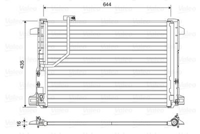 Condenser, air conditioning VALEO 814044