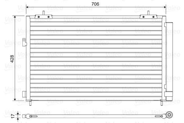 VALEO 814046 Condenser, air conditioning
