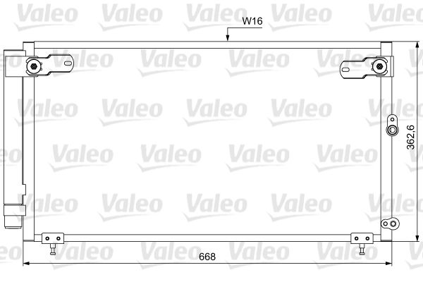 VALEO 814047 Condenser, air conditioning