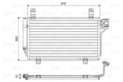 Condenser, air conditioning VALEO 814048