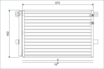 Condenser, air conditioning VALEO 814054