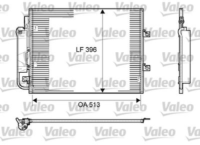 Condenser, air conditioning VALEO 814061