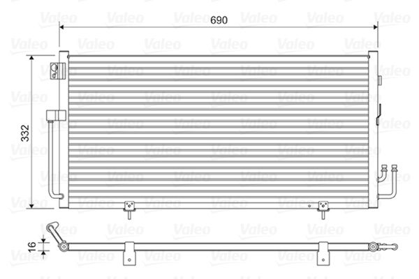 VALEO 814063 Condenser, air conditioning