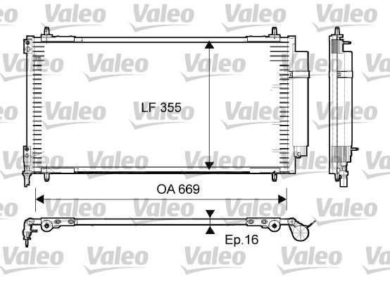 VALEO 814065 Condenser, air conditioning