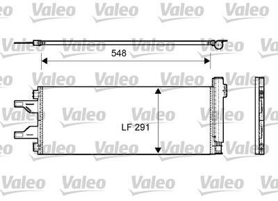 Condenser, air conditioning VALEO 814069