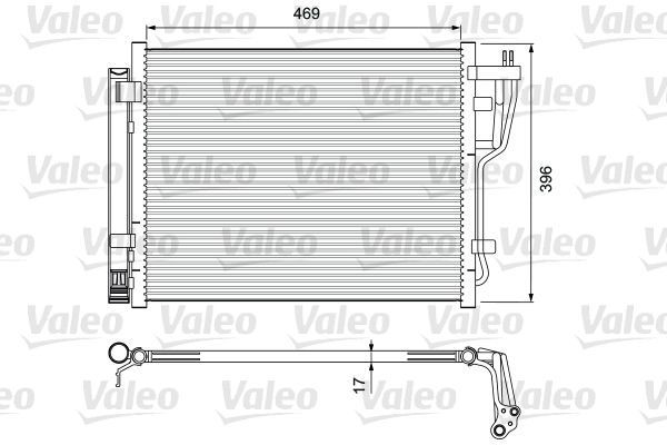 VALEO 814070 Condenser, air conditioning