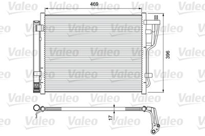 Condenser, air conditioning VALEO 814070