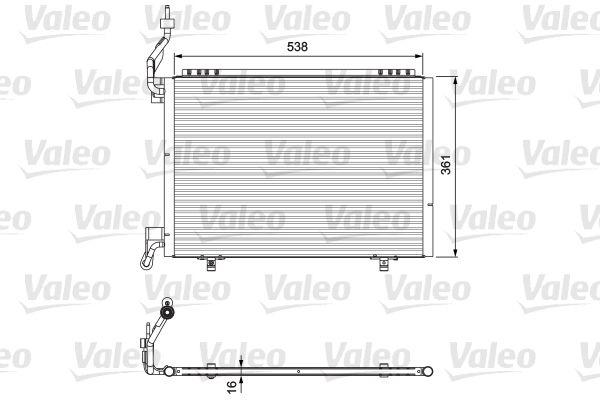 VALEO 814074 Condenser, air conditioning