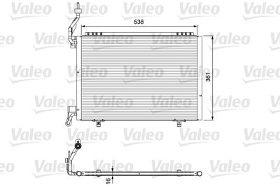 Condenser, air conditioning VALEO 814074