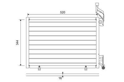 Condenser, air conditioning VALEO 814075