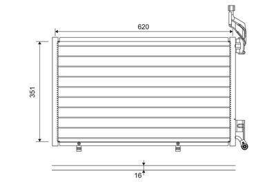 Condenser, air conditioning VALEO 814076