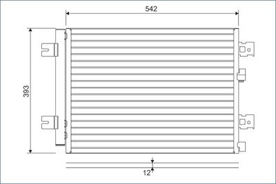 Condenser, air conditioning VALEO 814077