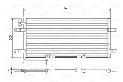 Condenser, air conditioning VALEO 814079