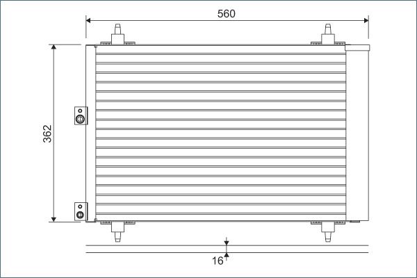 VALEO 814080 Condenser, air conditioning